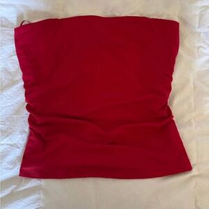 Red garage tube top not used